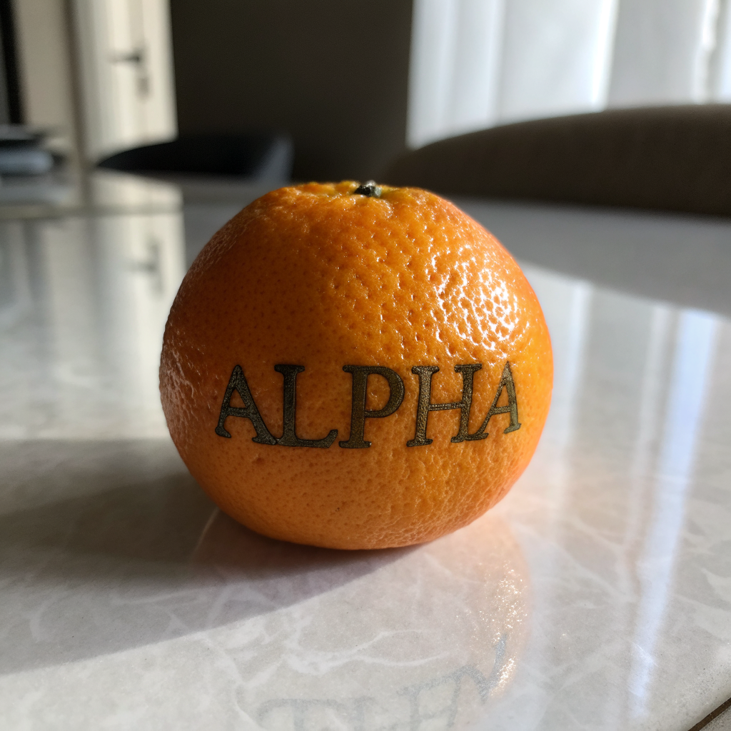 Bright orange citrus fruit with green leaf on a wooden table